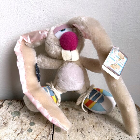 1983 Applause Big Jackson Rapper Bunny Plush Rabbit New With Tags - Picture 1 of 6